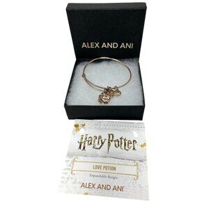 Alex and Ani Harry Potter Love Potion Charm Bangle with Original Box & Descripti